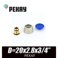Евроконус латунный flex/pink РЕХАУ D=20x2.8х3/4, вн.